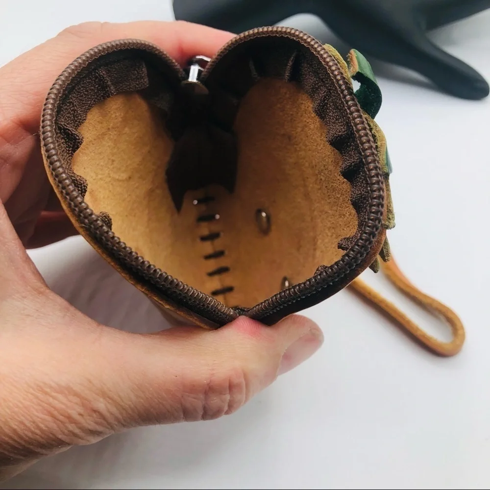 Hawaii leather wristlet pineapple‎ rhinestone eyes